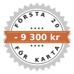 Första 20: −9 300 kr (kartan)